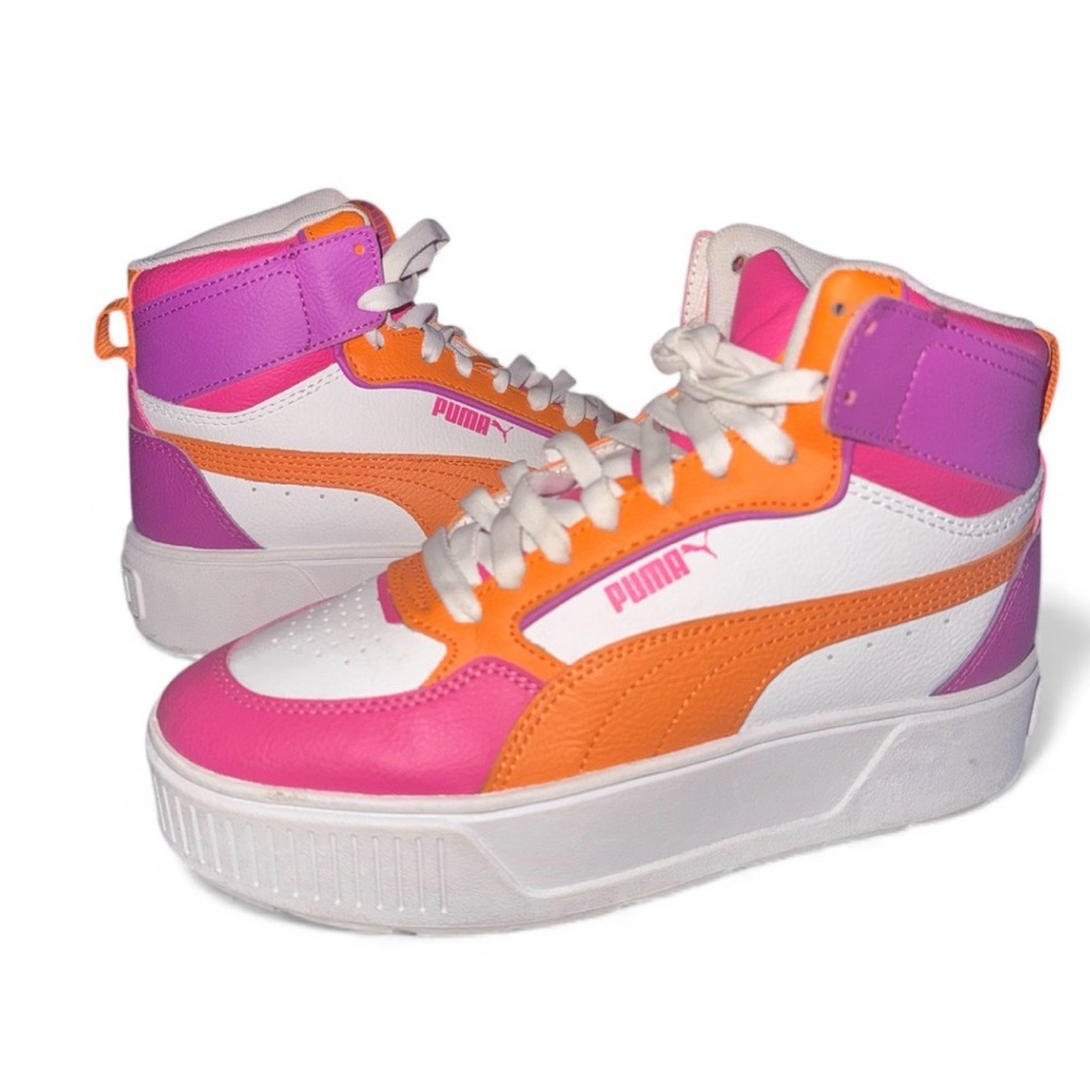 Puma Girls pink shoe Karmen Rebelle Mid Jr